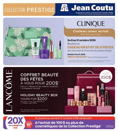 Circulaire Jean Coutu Collection Prestige en cours — aperçu