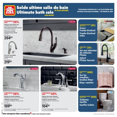 Circulaire Home Hardware Solde Ultime Salle De Bain en cours — aperçu