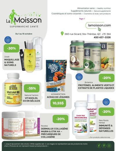 Circulaire La Moisson Supermarché Santé — aperçu